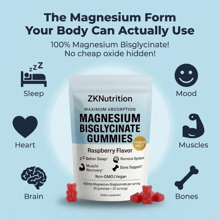 ZKNutrition Magnesium Bisglycinate Gummies (No Subscription)
